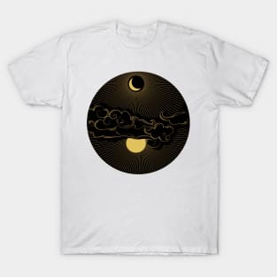 A Lovestory in space - Sun Moon Clouds | Positivity T-Shirt